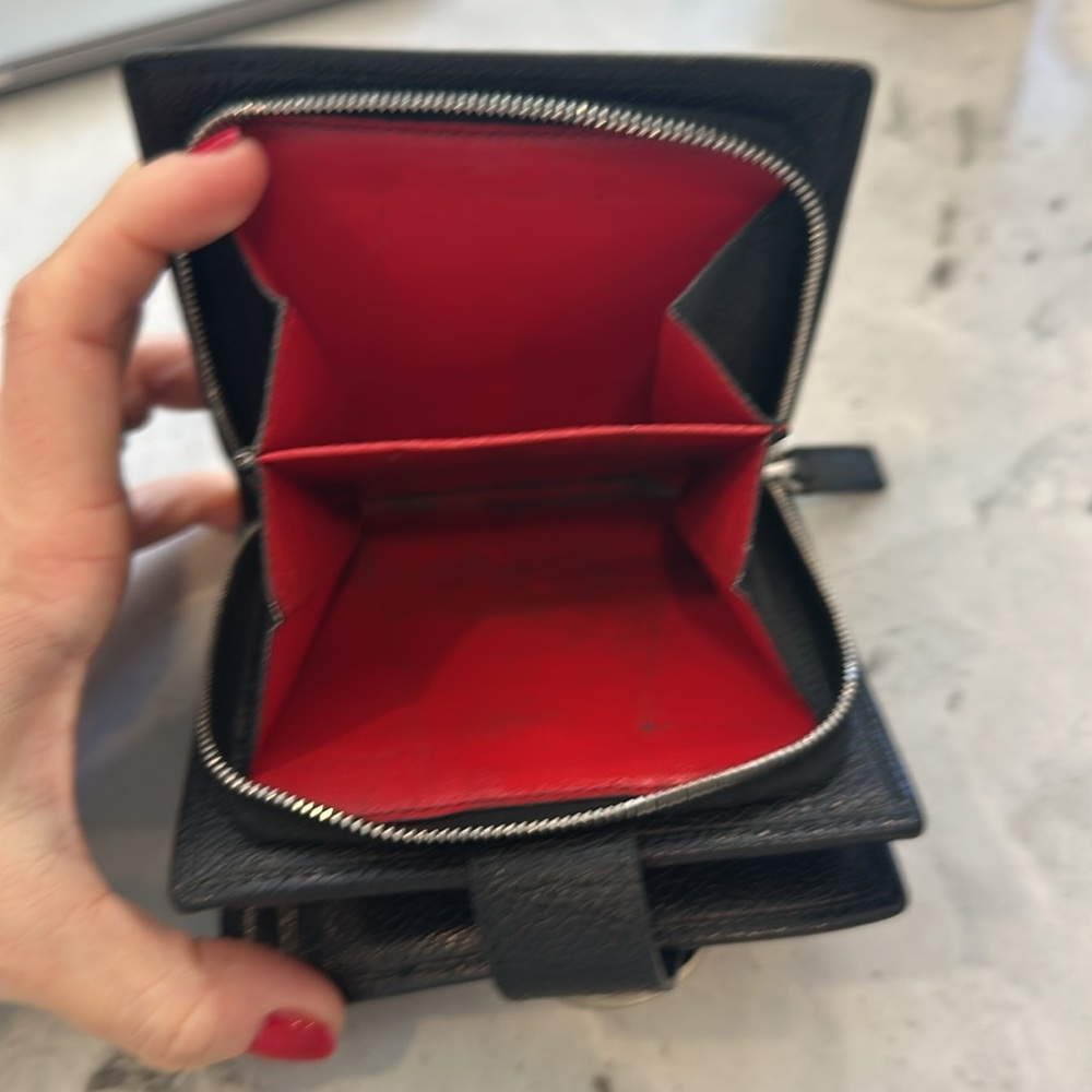 Bvlgari compact black leather wallet - Picture 5 of 9